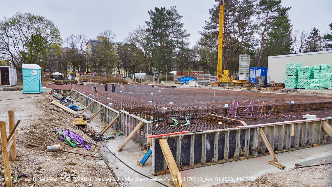 01.04.2023 - Baustelle zum Haus für Kinder in Neuperlach